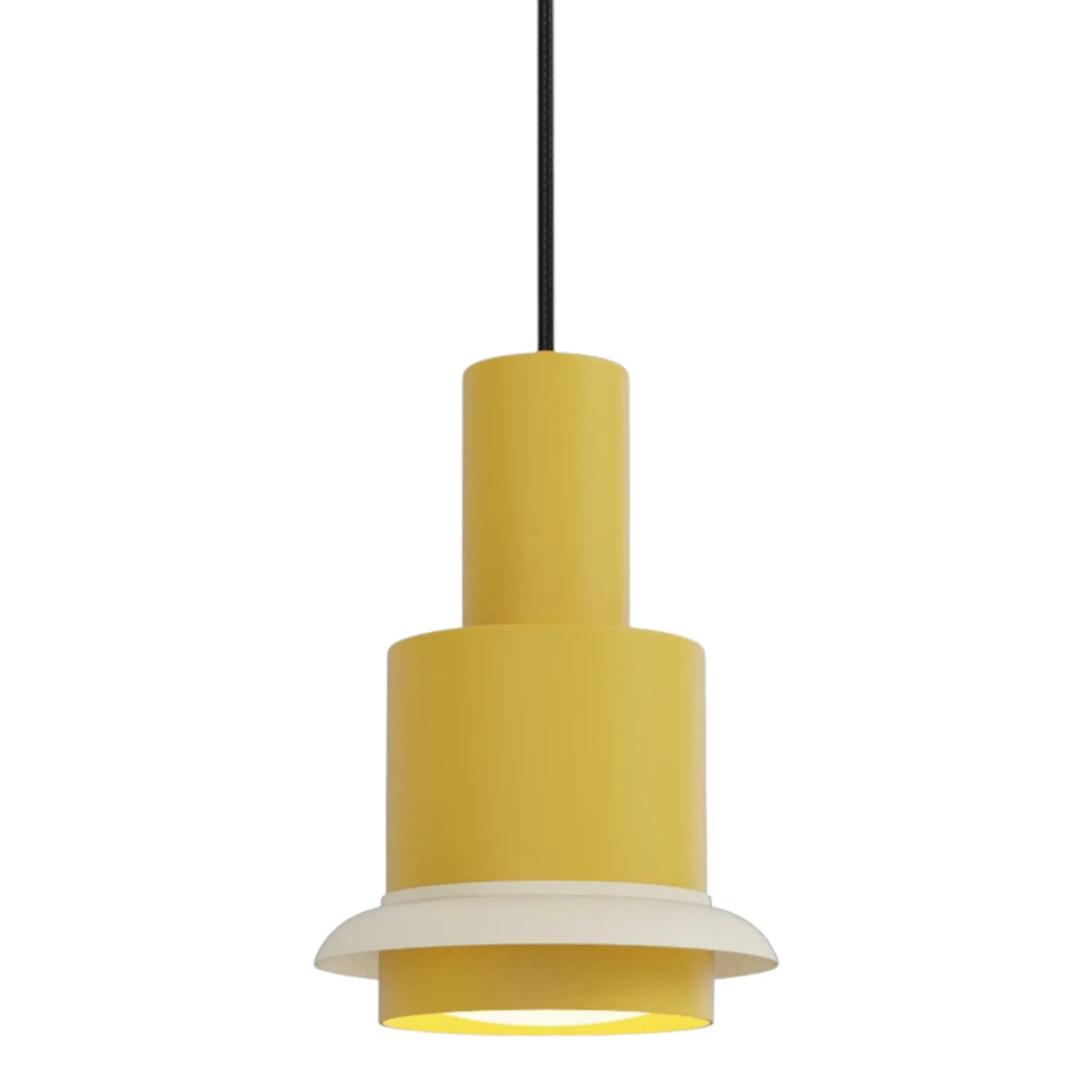 DCW - Chaumont Pendelleuchte Ø 19 cm gelb weiß