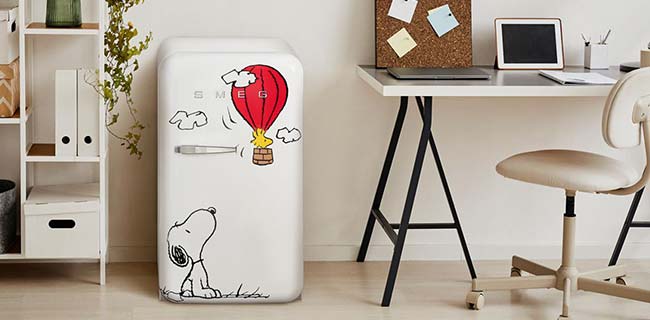 SMEG Kühlschrank Sonderedition Snoppy
