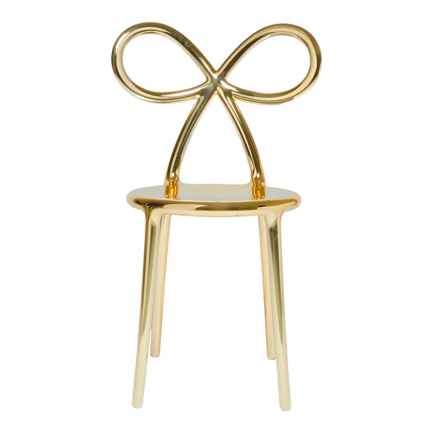 Qeeboo - Ribbon Stuhl Metal Finish gold