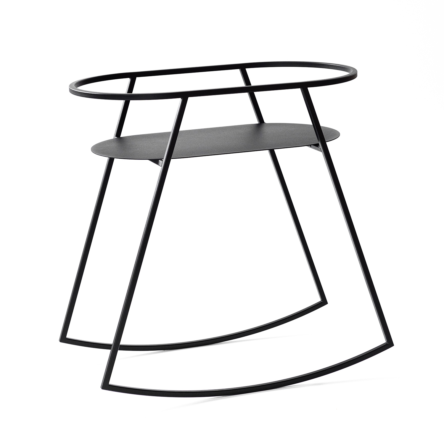 metallbude korsina babywiege schwarz 96897