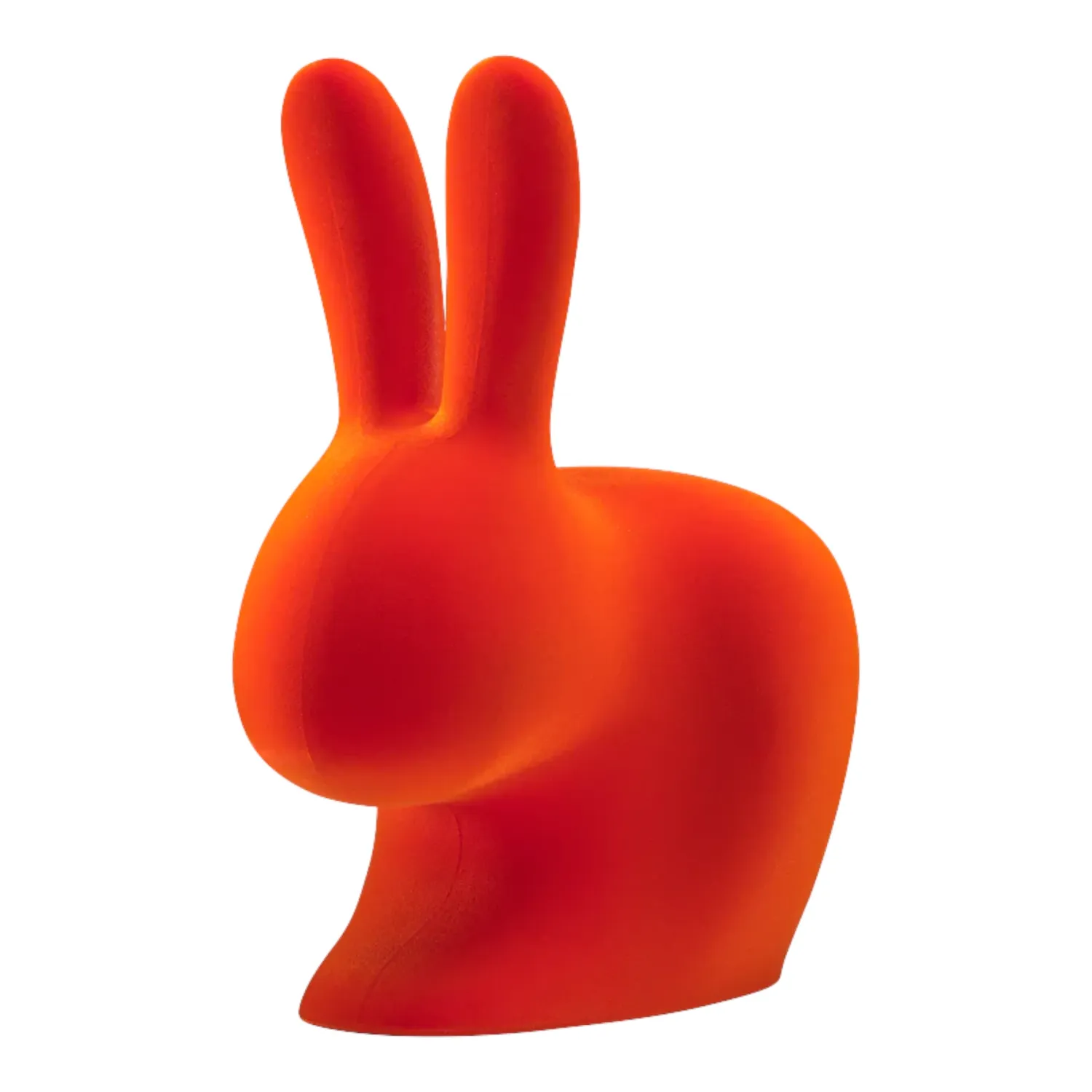 Qeeboo - Rabbit Stuhl Velvet Finish orange