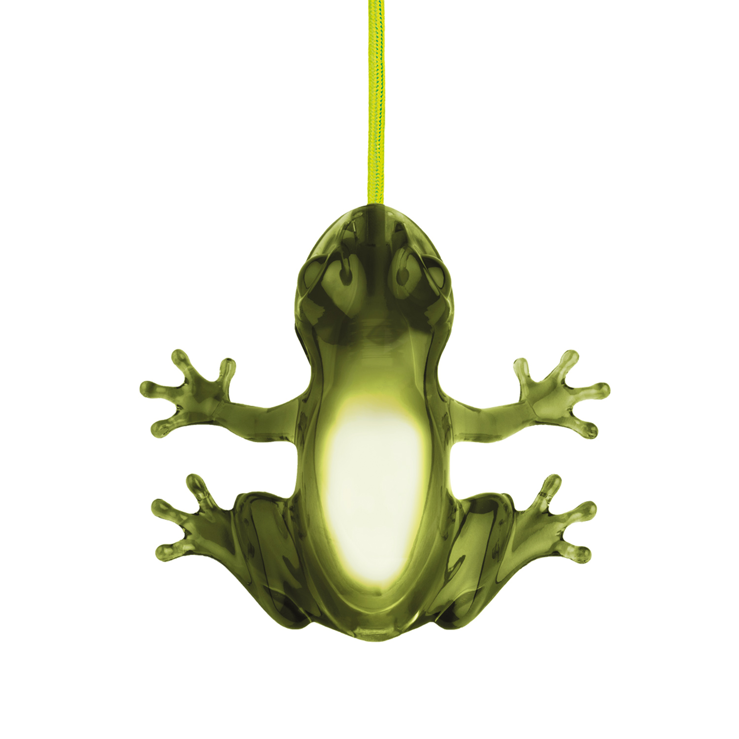 qeeboo hungry frog leuchte emerald 100276