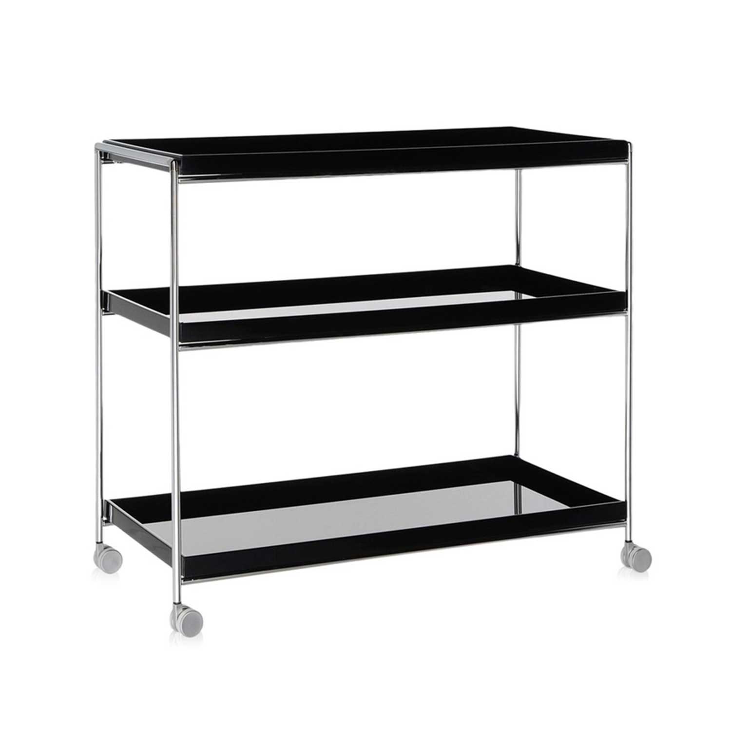 Kartell - Trays Servierwagen schwarz