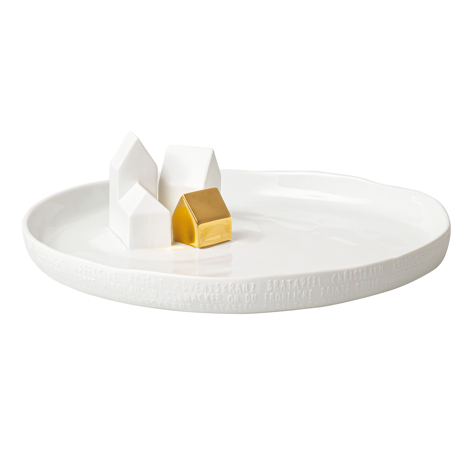 Raeder Design Porzellangeschichten Winterlandschaft Teller Haeuser 88561 2 106071