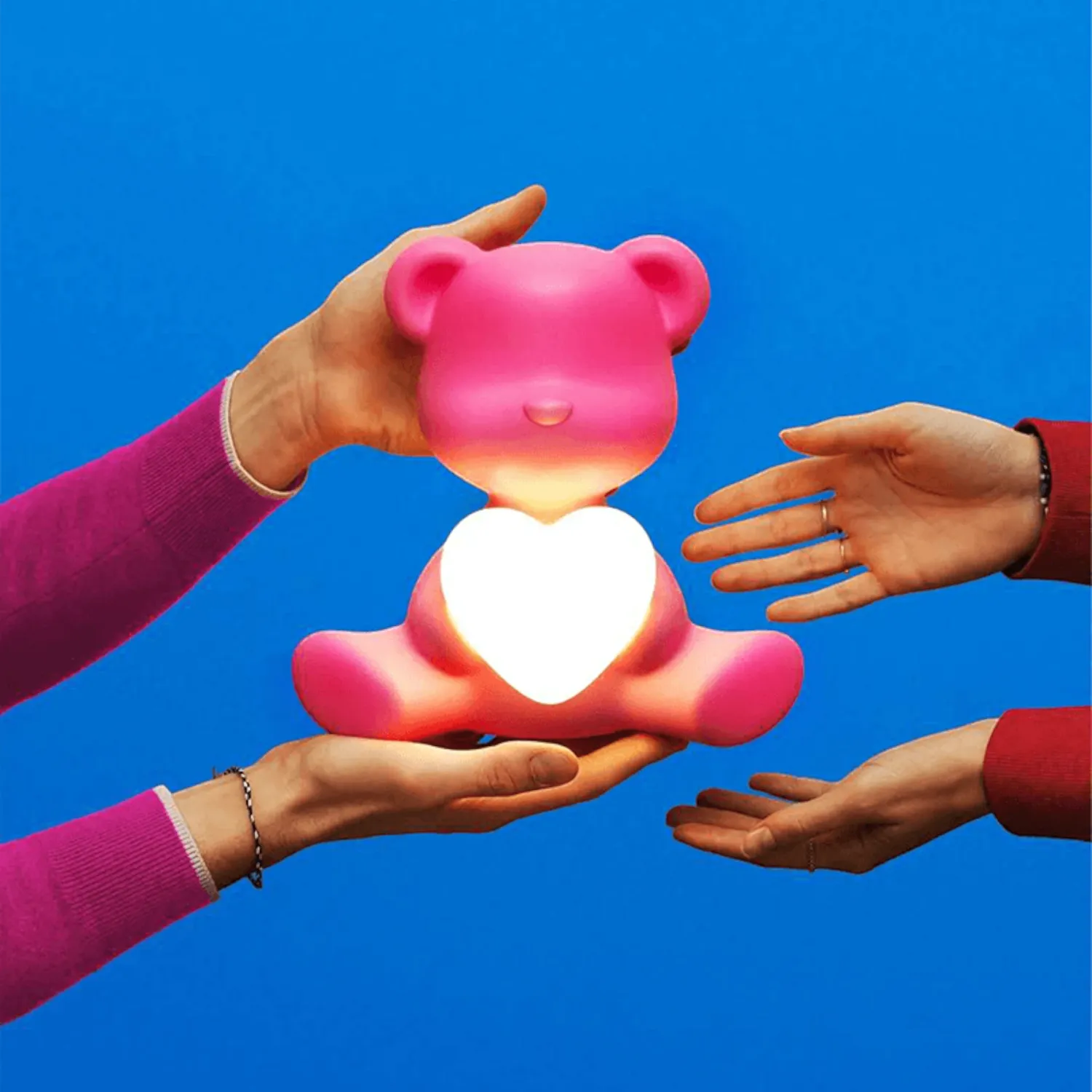 Qeeboo - Teddy Love XS bright pink