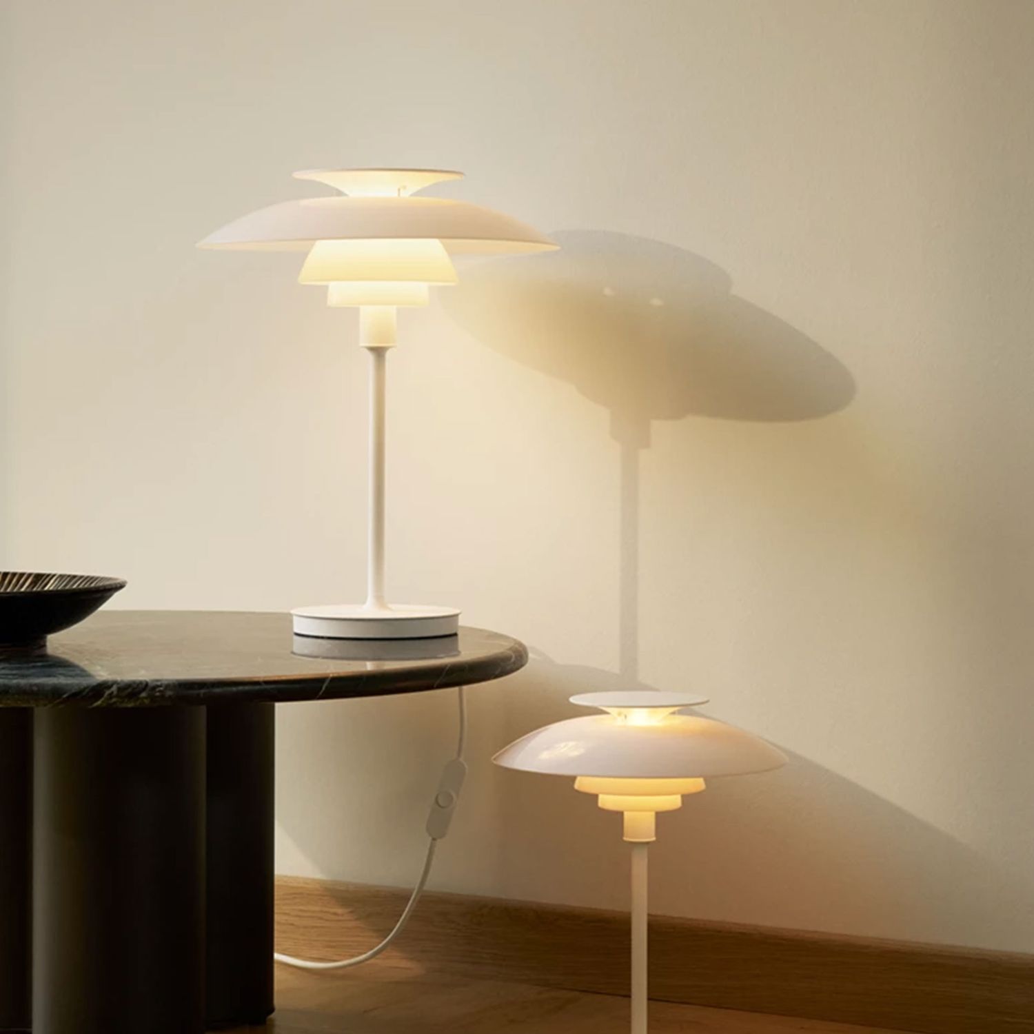 Louis Poulsen - PH 80 Tischleuchte opal weiß/weiß