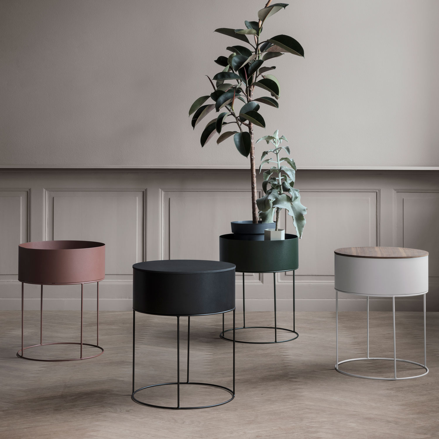 ferm living plant box rund 2