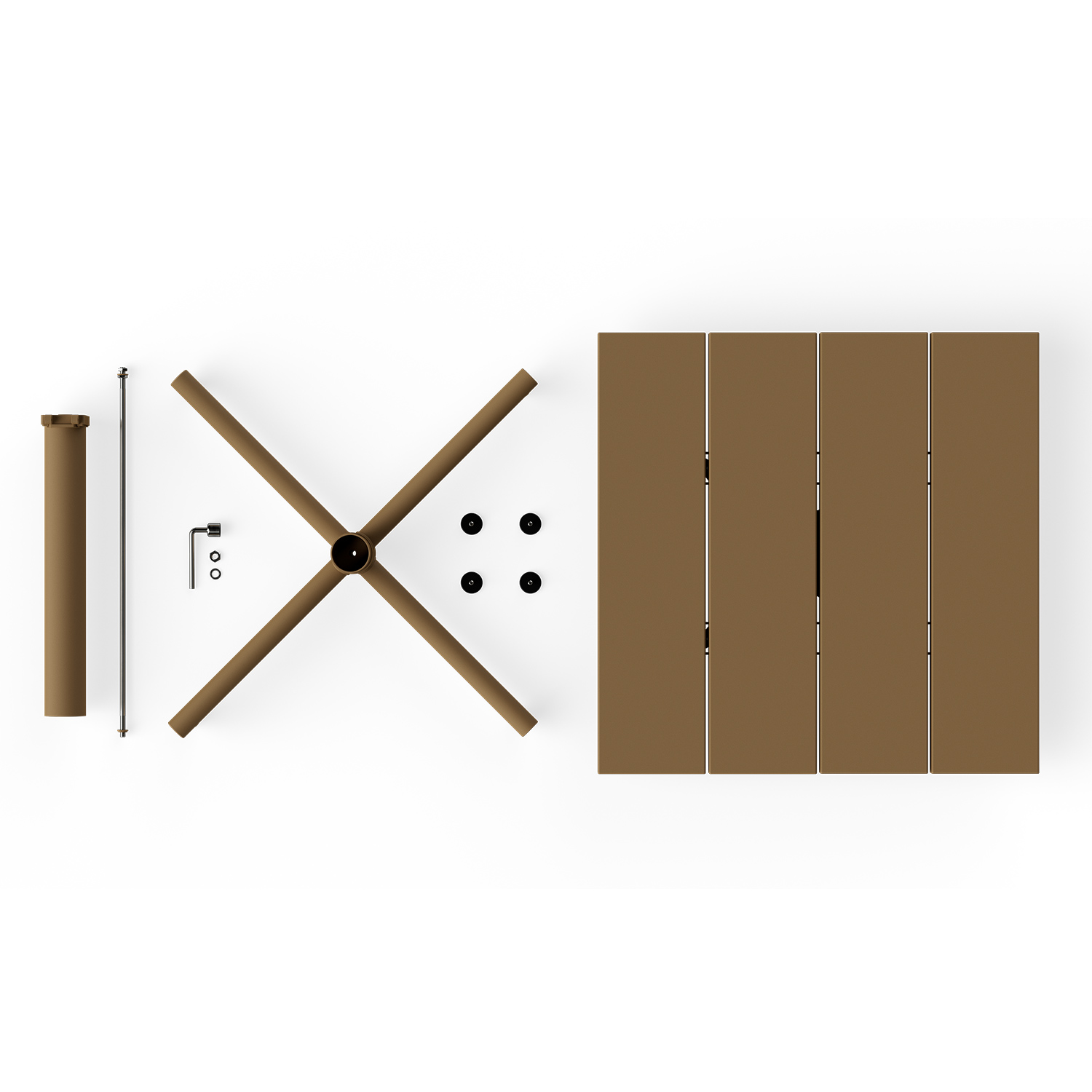 Fatboy - Fred's Outdoor Tisch 80x80 cm dark sage