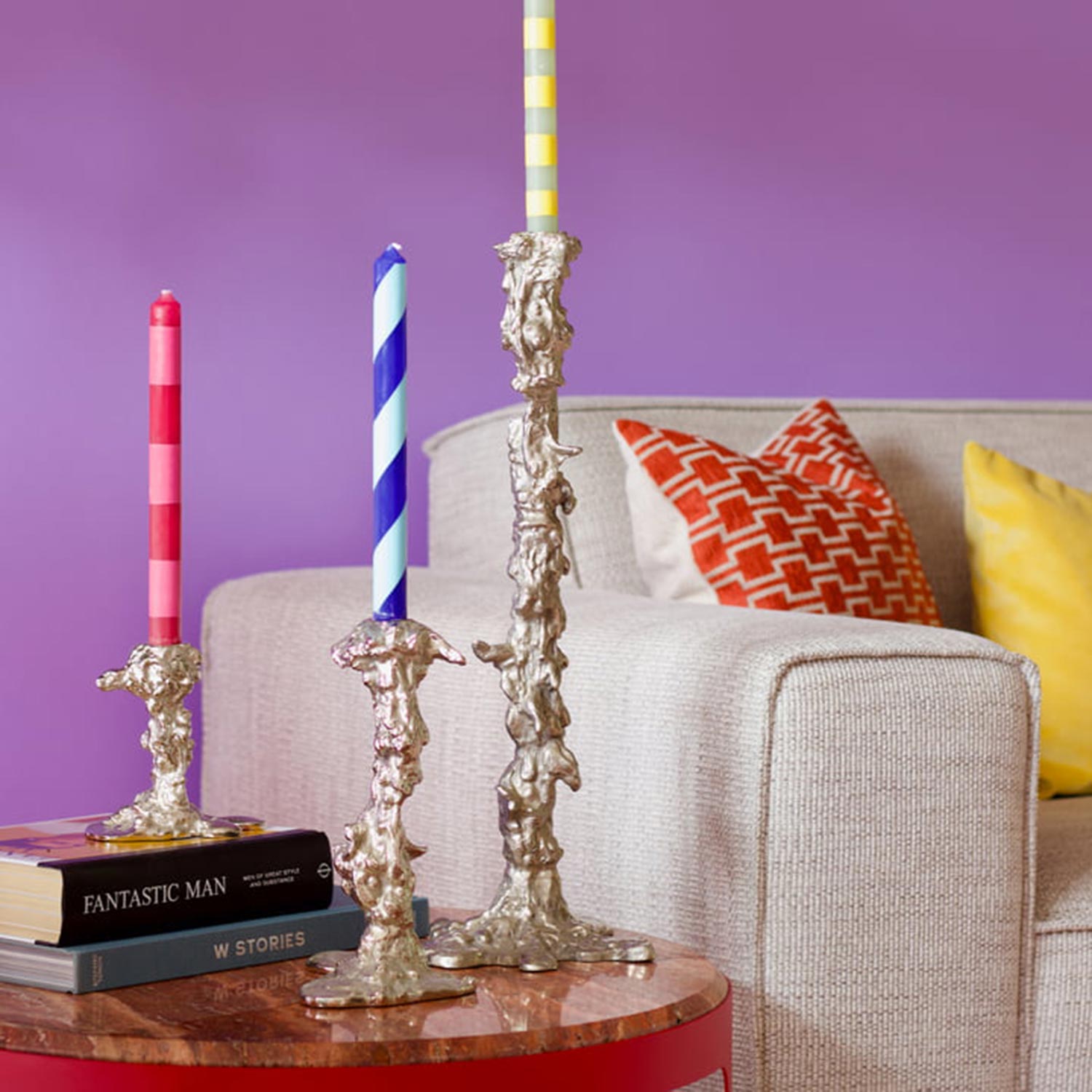 pols potten drip kerzenstaender silber s wohnzimmer 95183