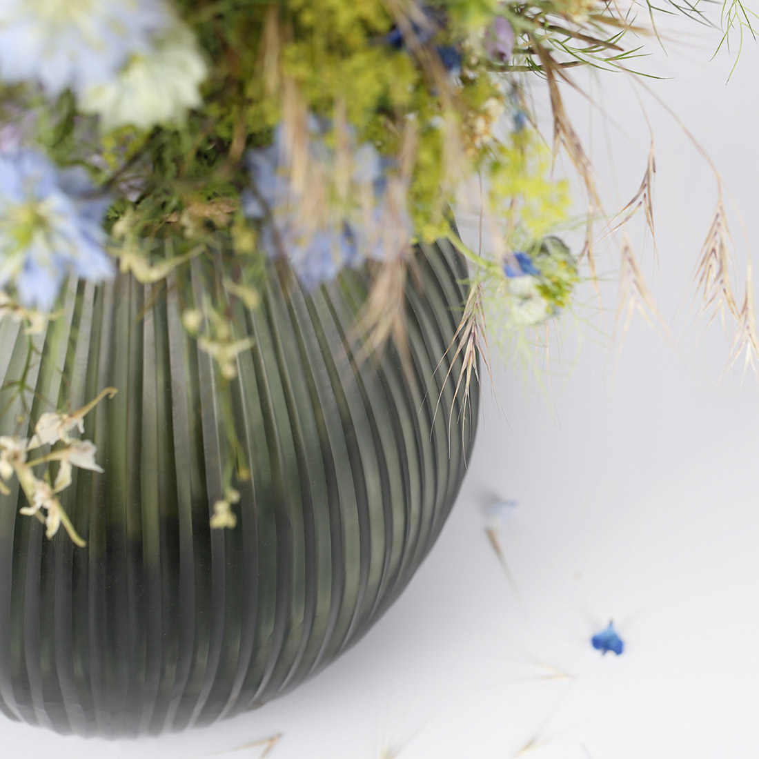 guaxs nagaa light steelgrey black steelgrey blumenvase 95277