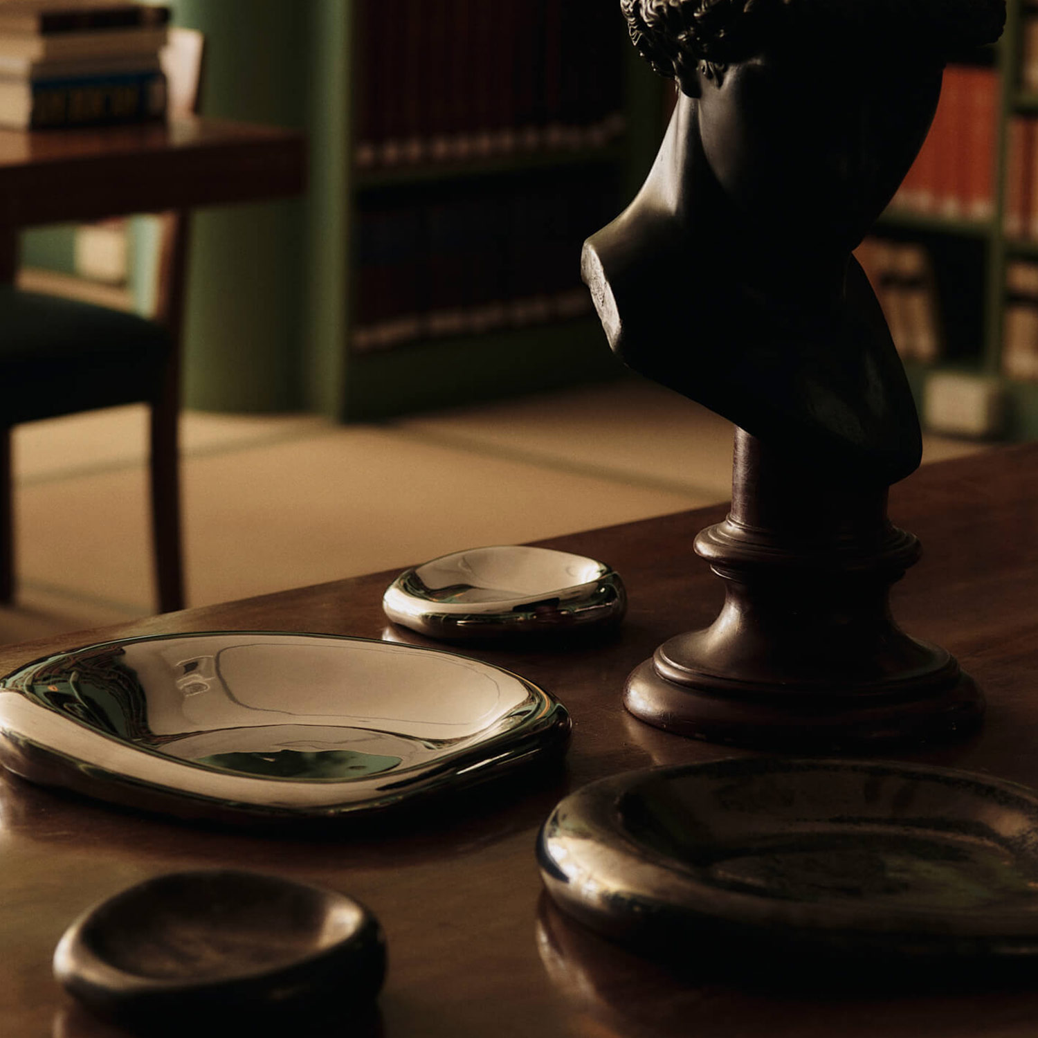 Ferm Living - Bellure Centrepiece Ø 35 cm silver