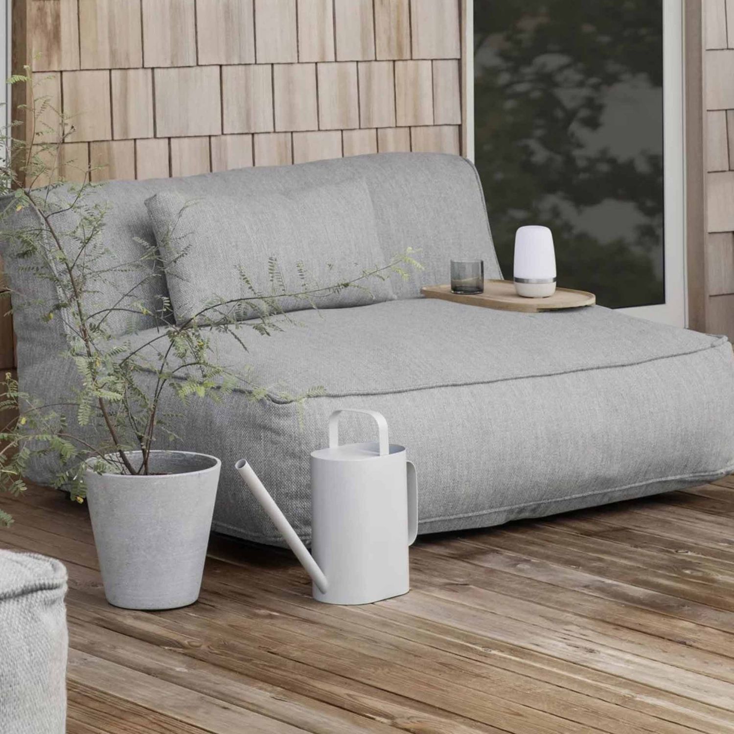 blomus - SPIRIT LED Outdoor Leuchte L warm gray