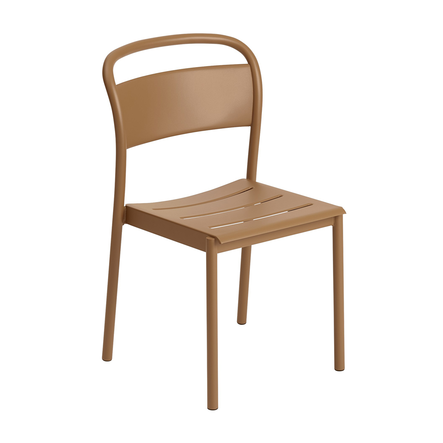 muuto linear side chair burnt orange 65387