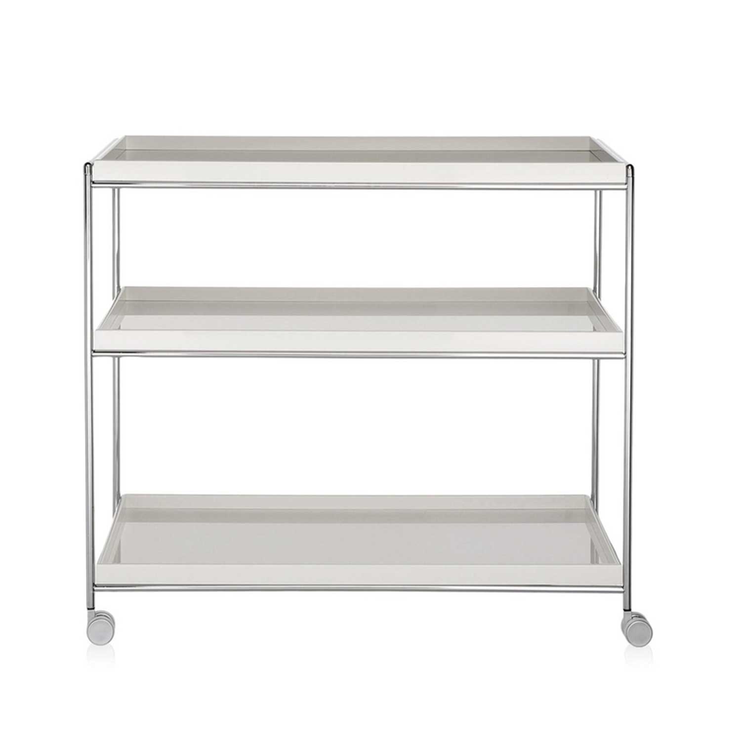 Kartell - Trays Servierwagen weiß