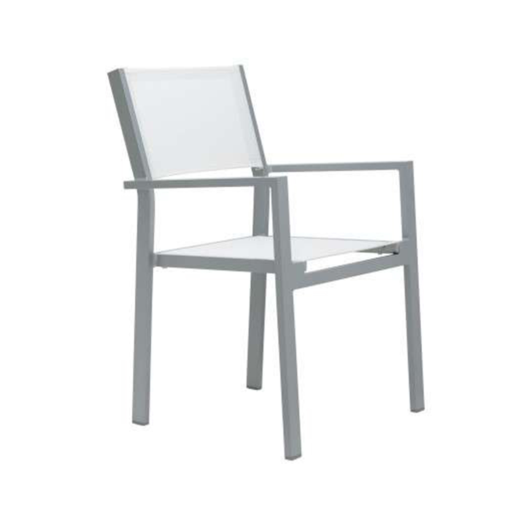 jan kurtz stapelsessel cubic weiss aluminium 65791