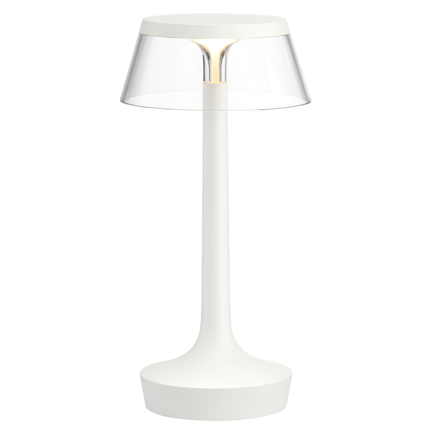 flos bon jour unplugged weiss transparent