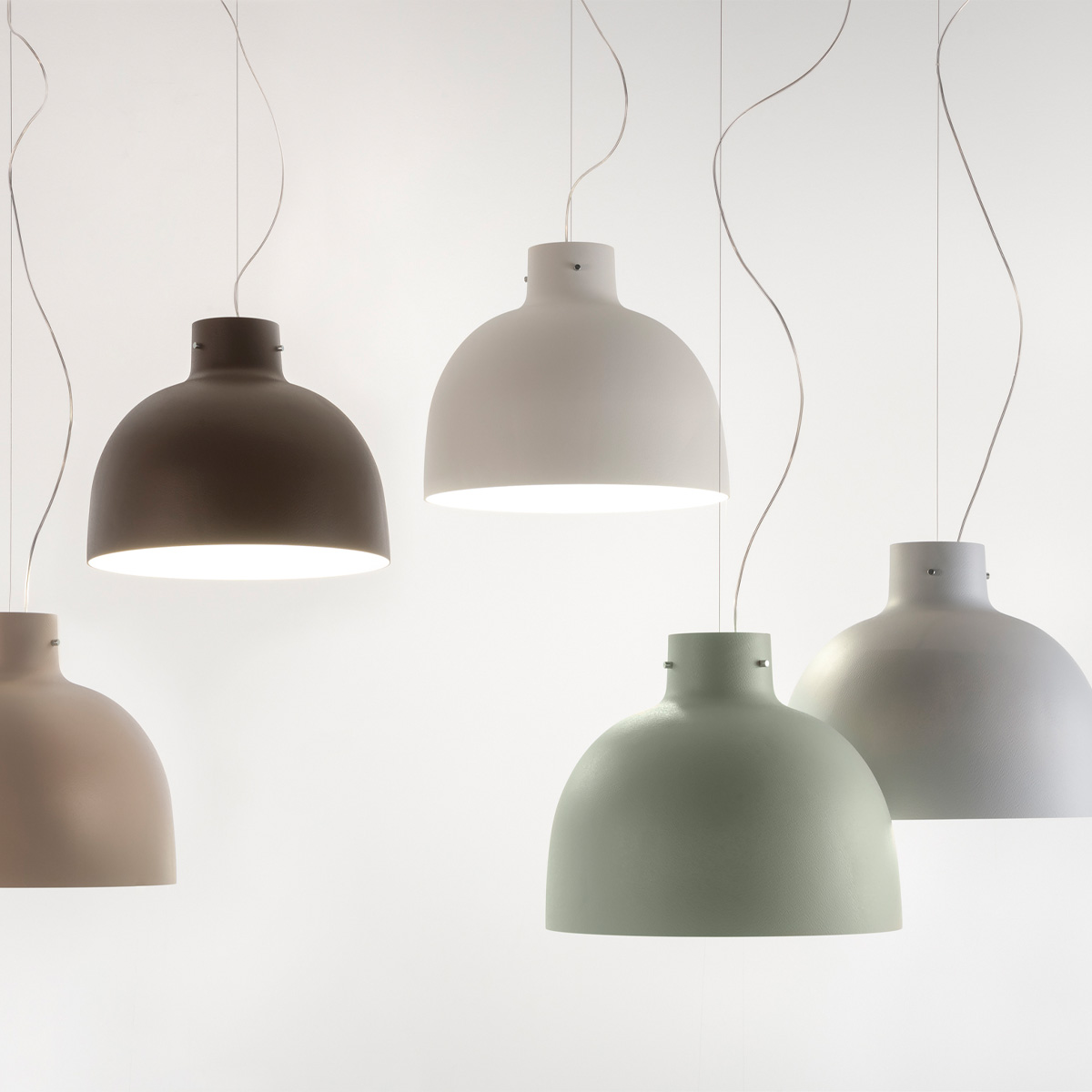 bellissima lampe kartell salbeigruen grau braun