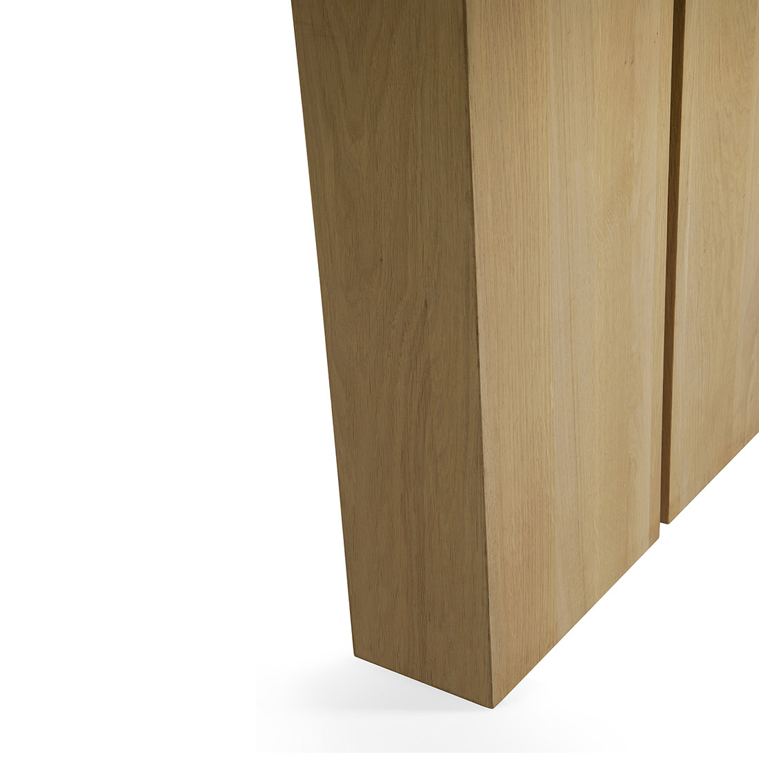 ethnicraft double eichenholz tisch ausziehbar extreme close up tischbeine 88802