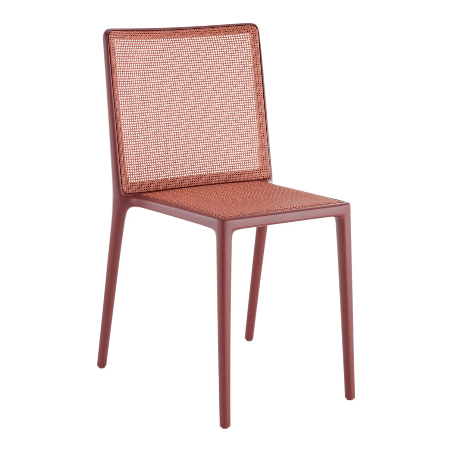 Kartell - Belvedere Tech Stuhl 2er-Set burgunderrot