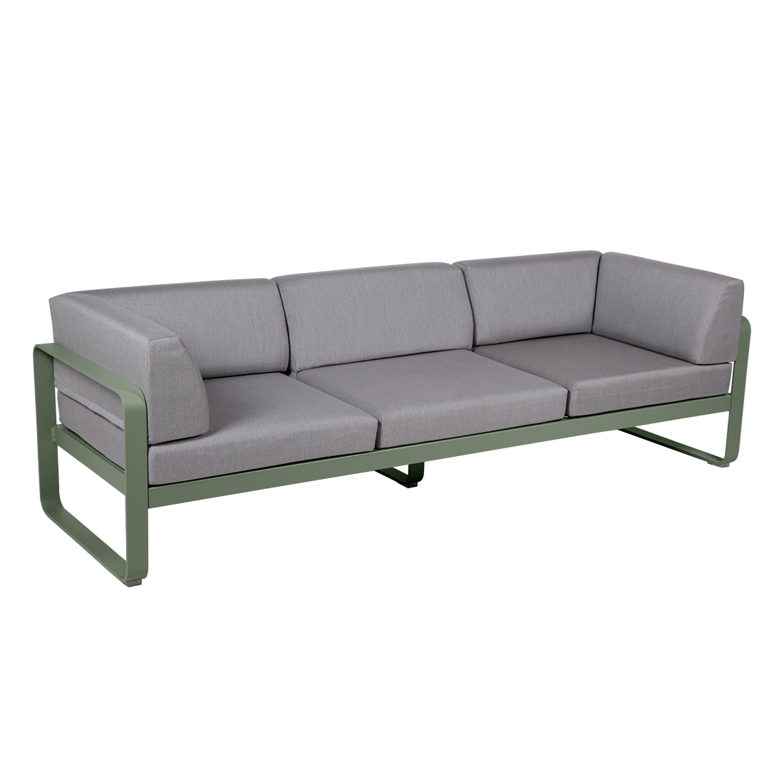 fermob bellevie club sofa 3 kaktus flanellgrau 66073