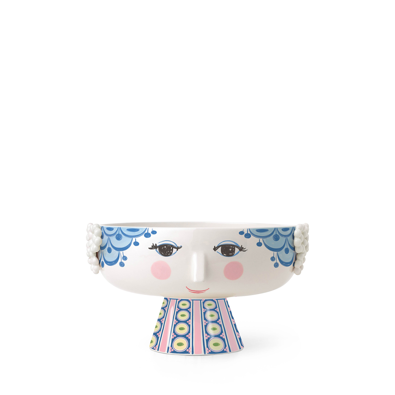 Björn Wiinblad - Eva Schale auf Fuß Ø24 cm blau