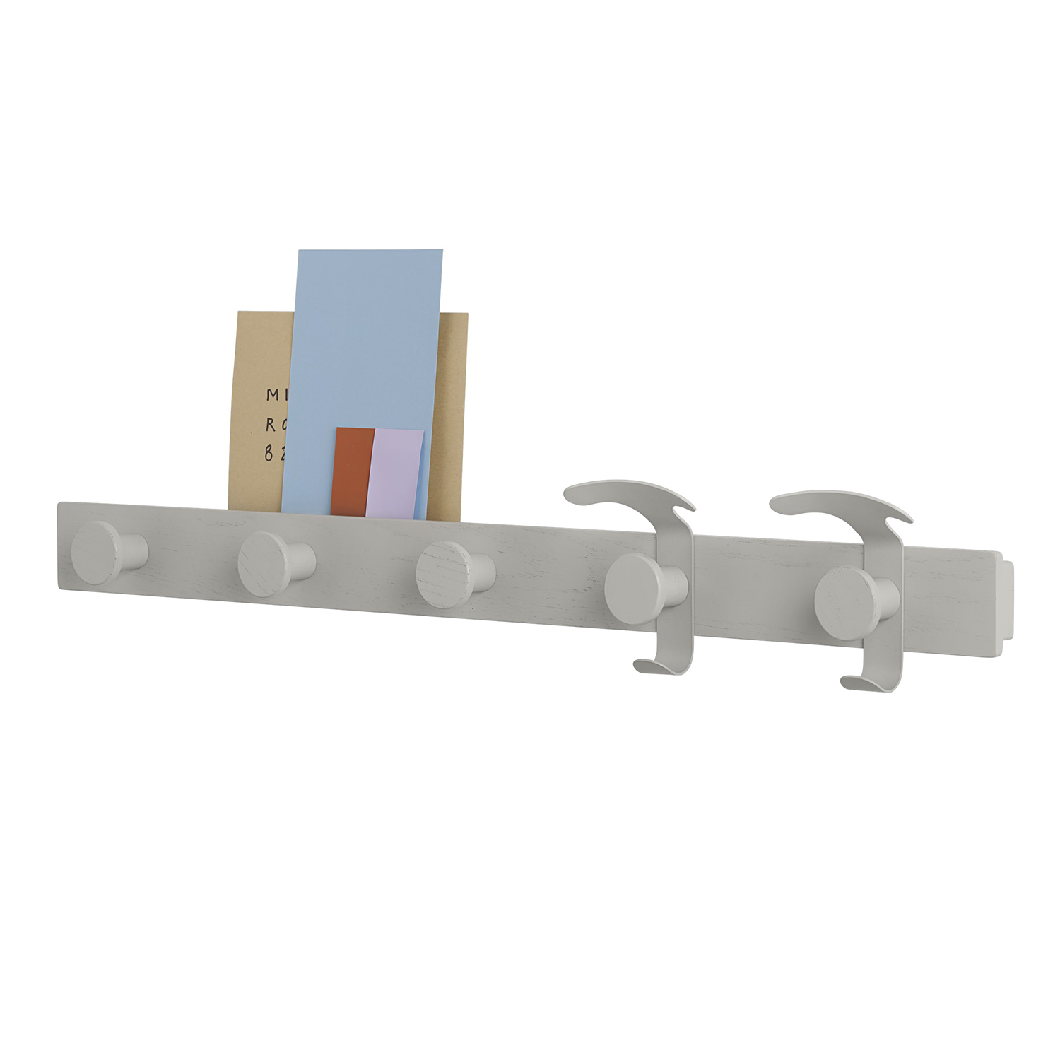 muuto plank coat rack grau grau wandgarderobe 65471