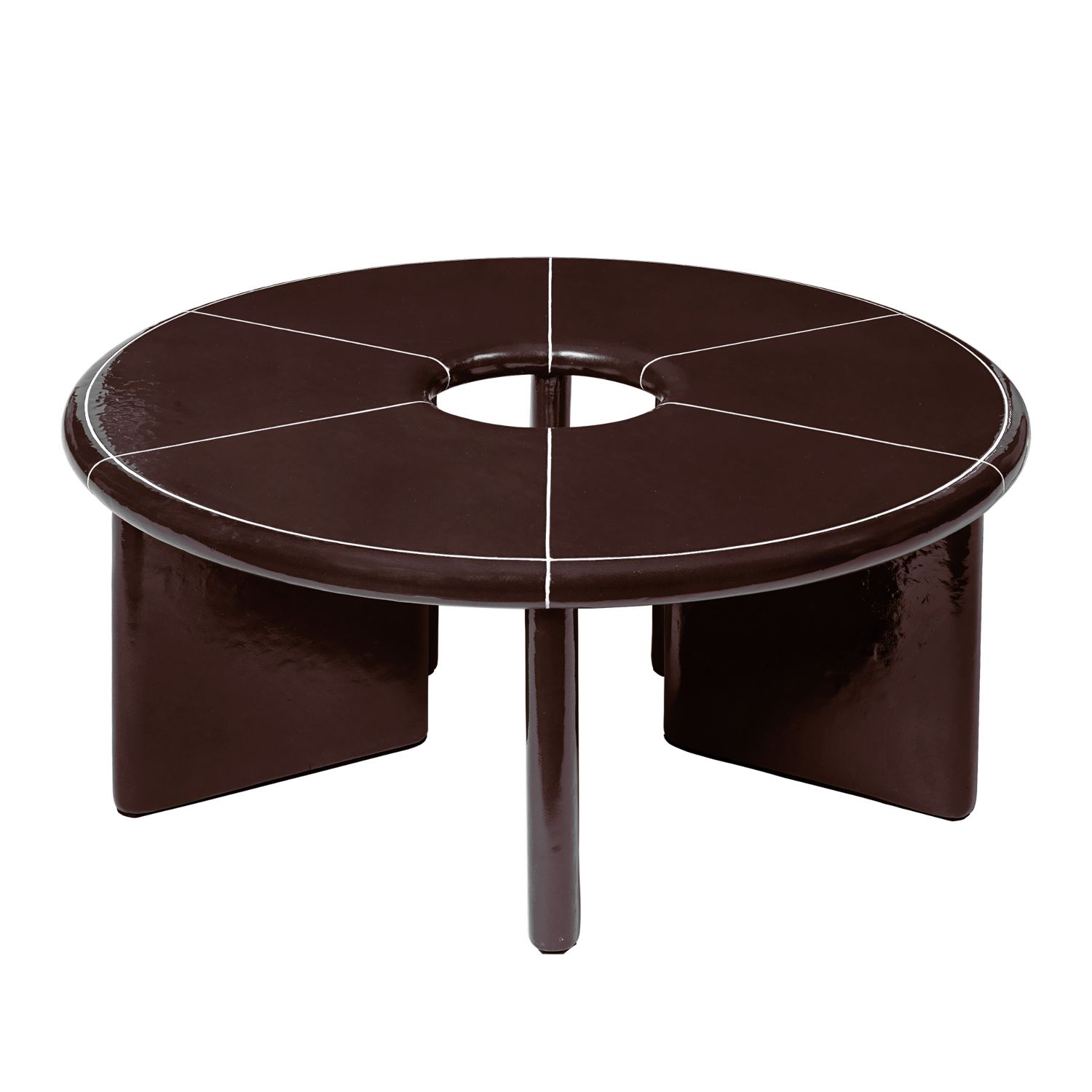 Ferm Living - Deya Couchtisch 80 cm chestnut brown