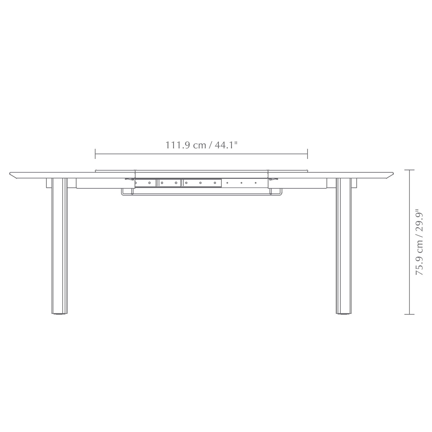 UMAGE comfort circle ausziehbar abmessungen 99188