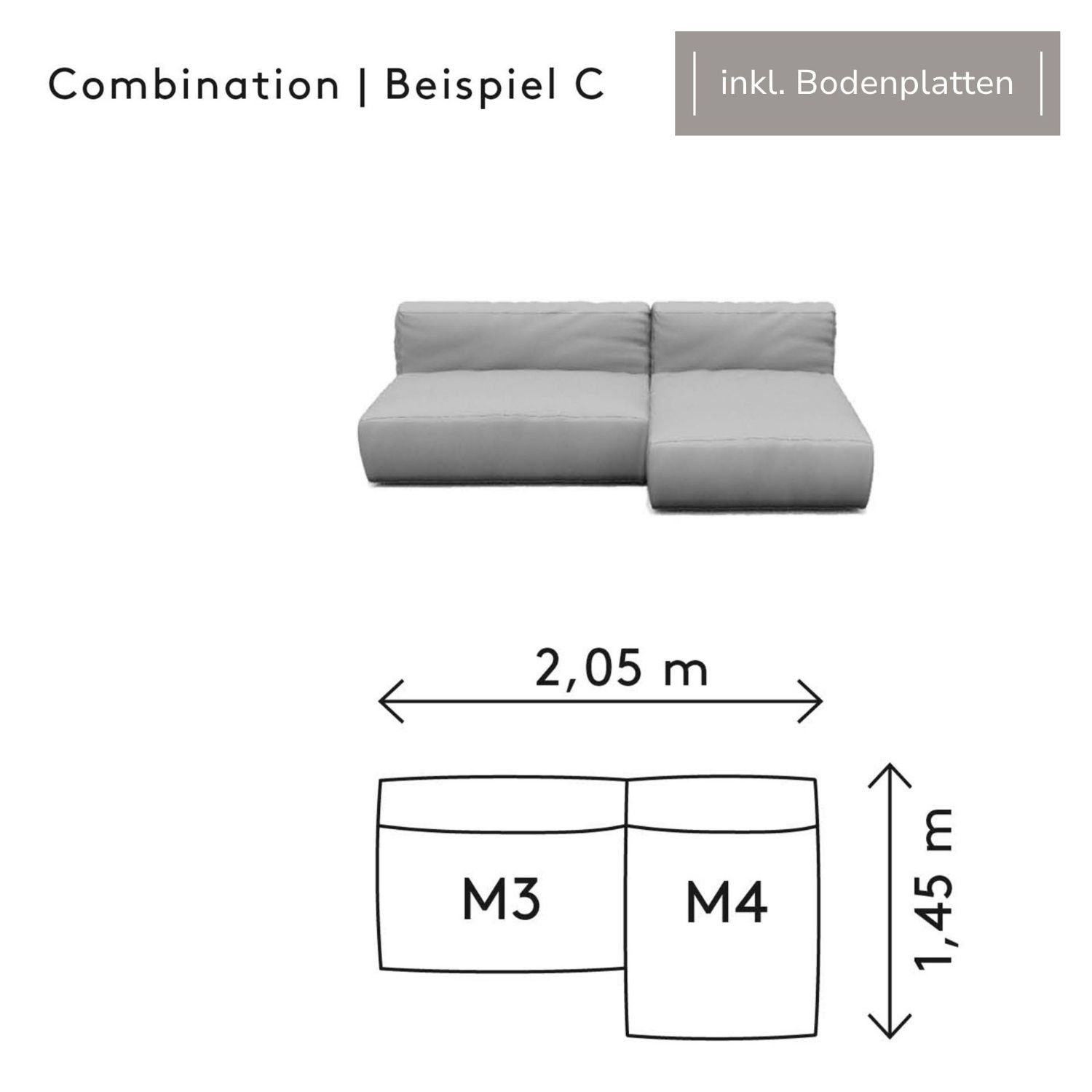blomus - GROW Cloud Kombination C + Bodenplatten