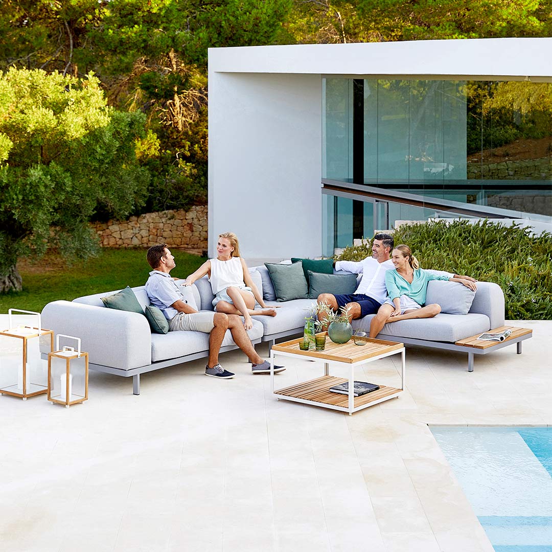 cane line level couchtisch teak 78870