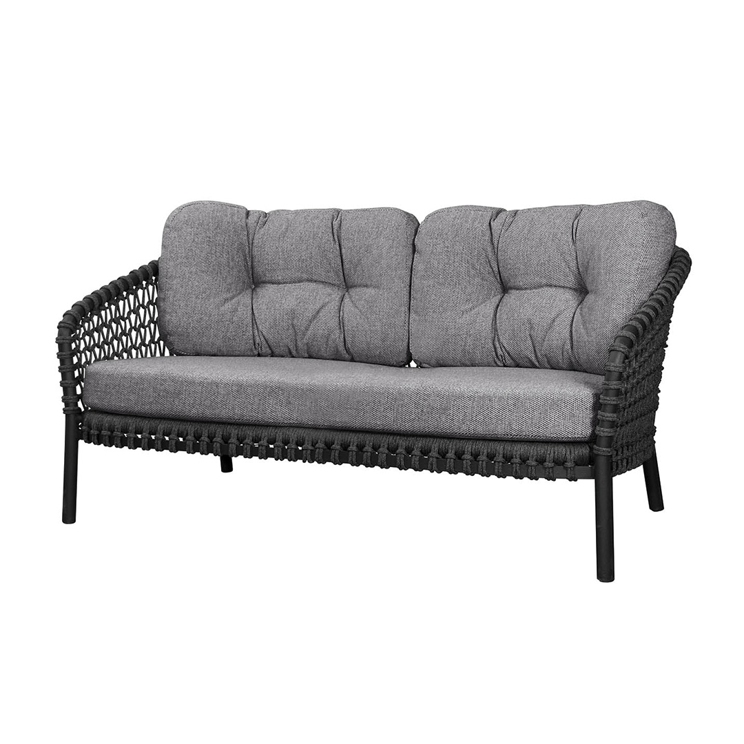 cane line dark grey 2 sitzer sofa large 89297