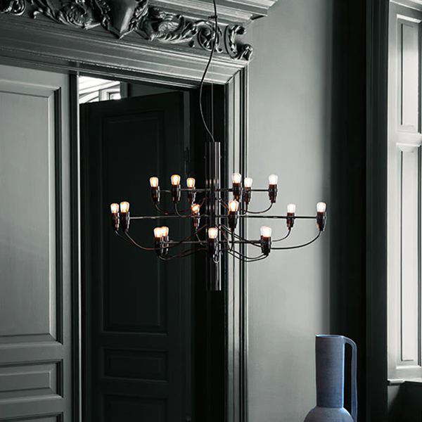 flos kronleuchter 2097 18 schwarz 64074