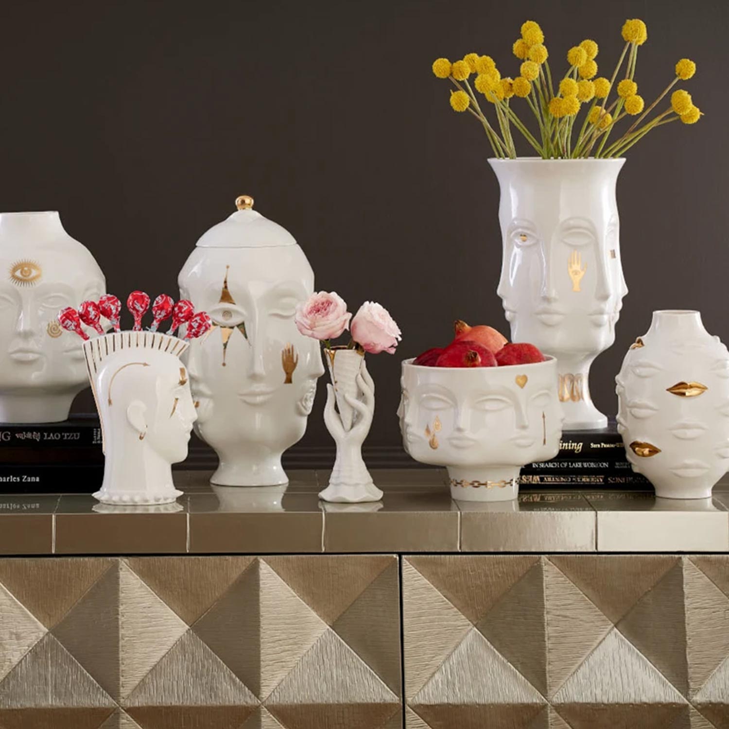 jonathan adler frida vase golden 72478