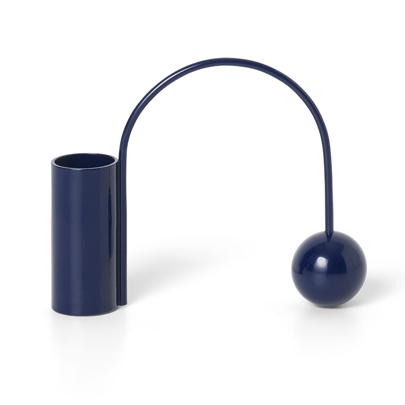 ferm living candle holder deep blue 100374719 2