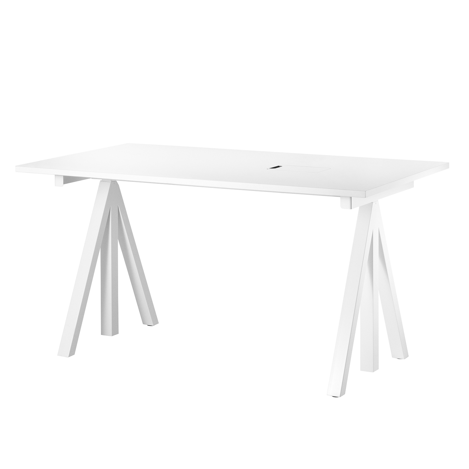 string schreibtisch 140x78 weiss 95070