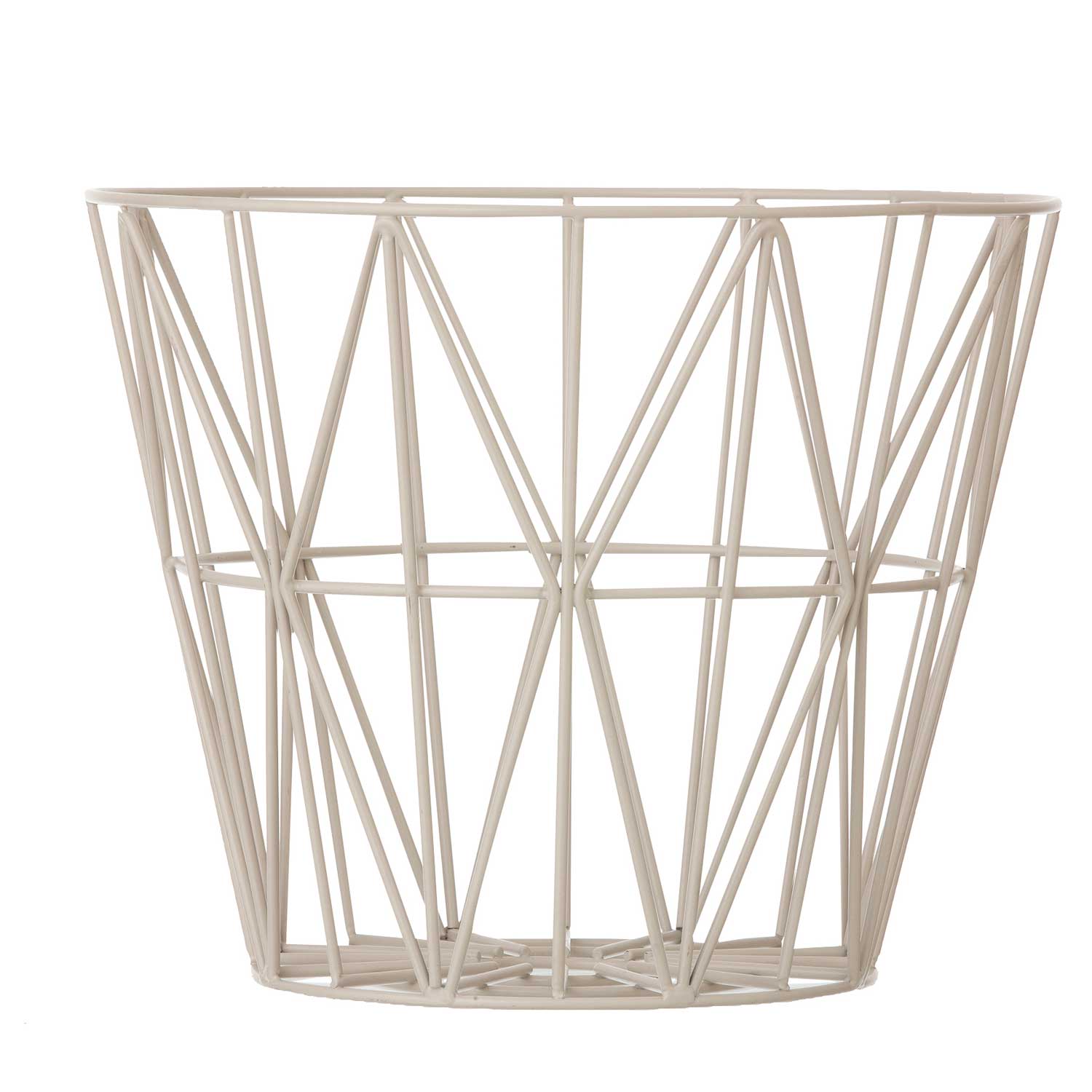 ferm wire basket medium light grey 3094 27169
