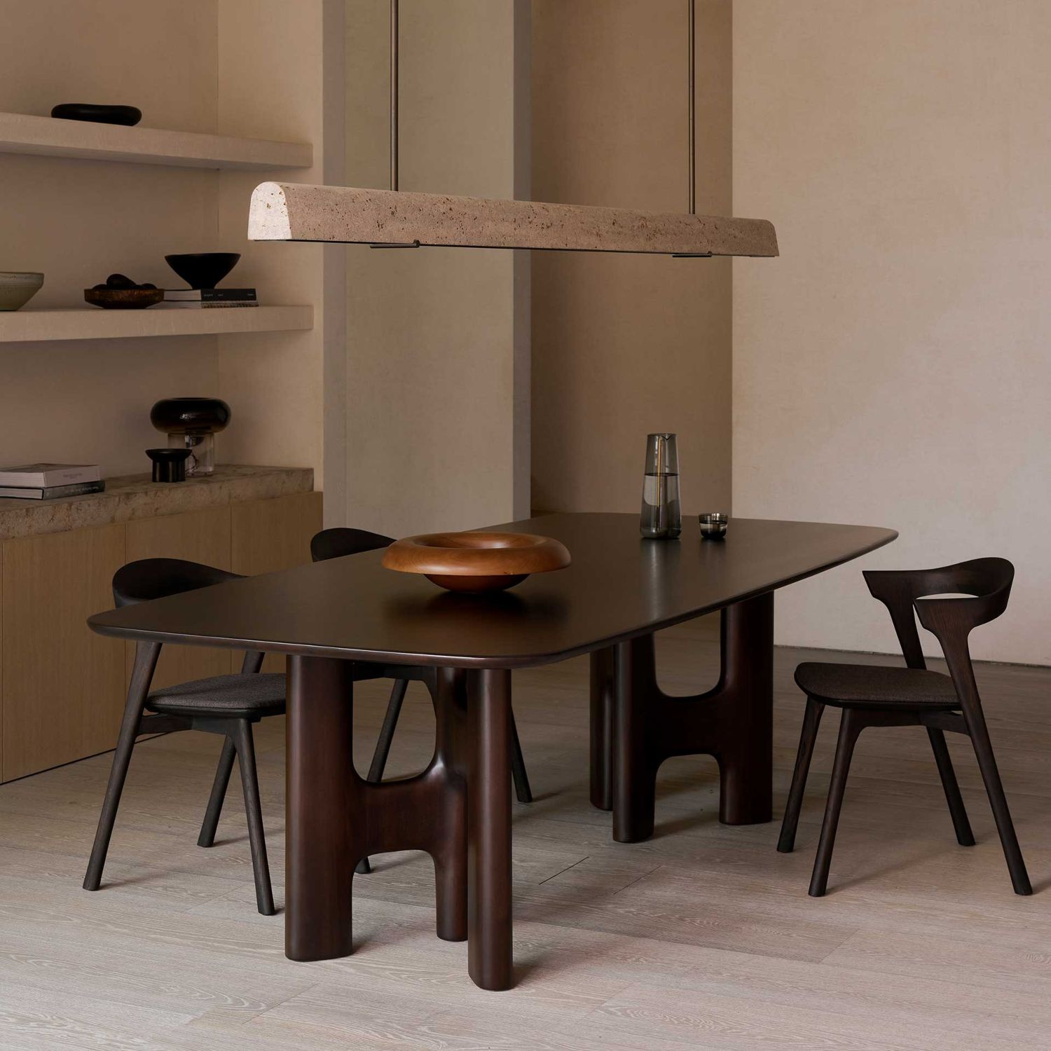 Ethnicraft - Flow Tisch 200 x 110 cm mahagoni rosébraun