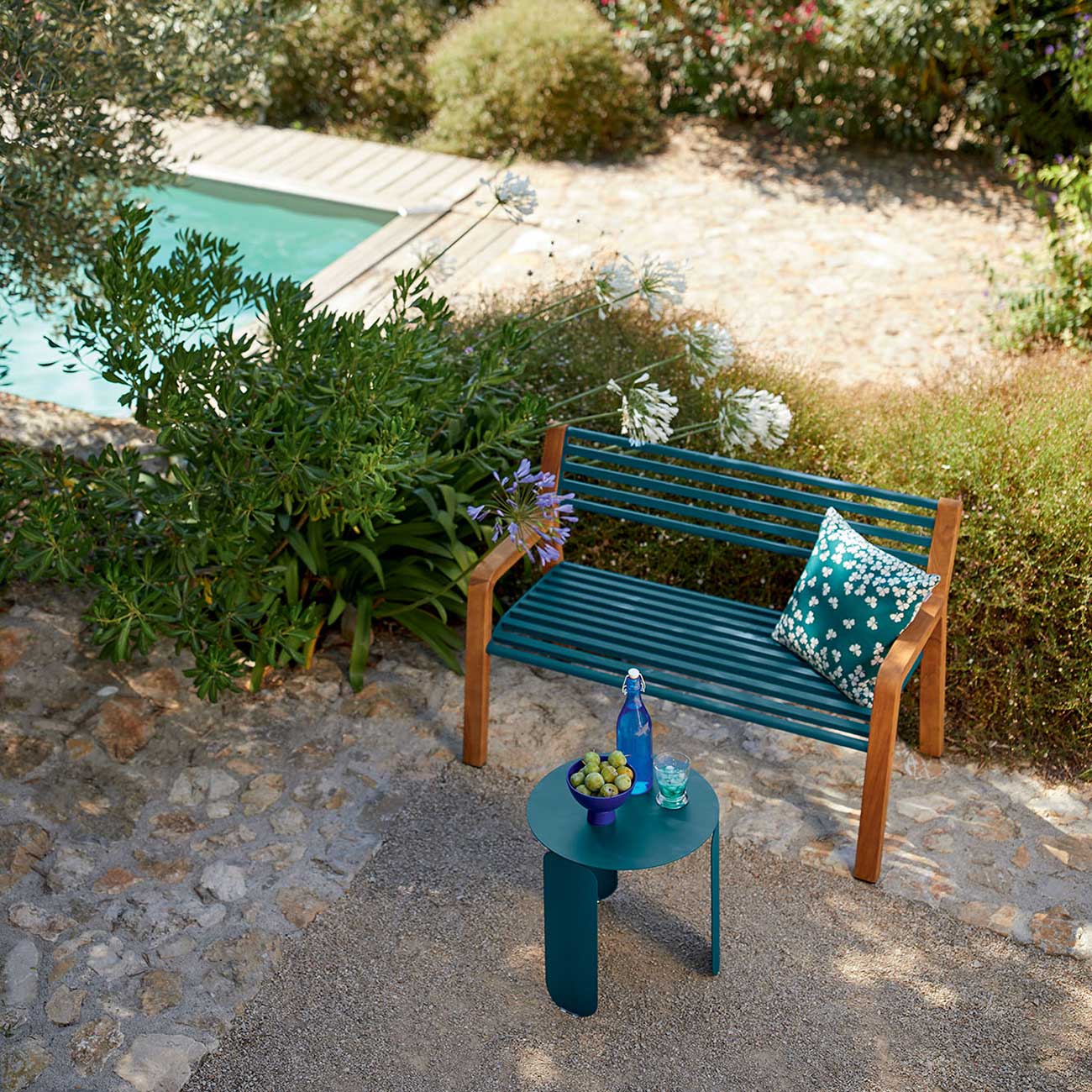 fermob bebop tisch 45cm von oben 105522