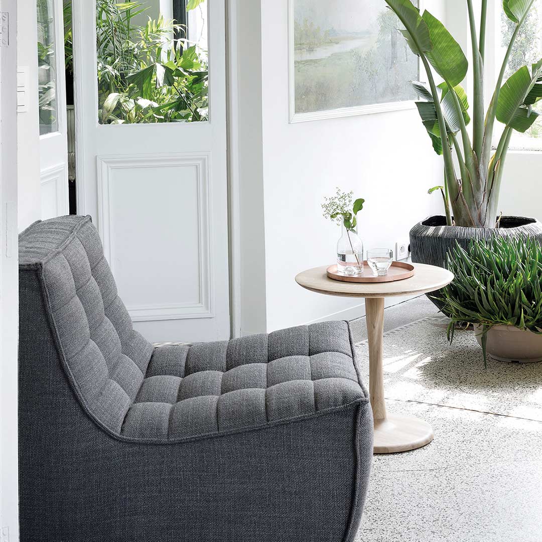 ethnicraft sofa dunkelgrau einsitzer ambiente 84007