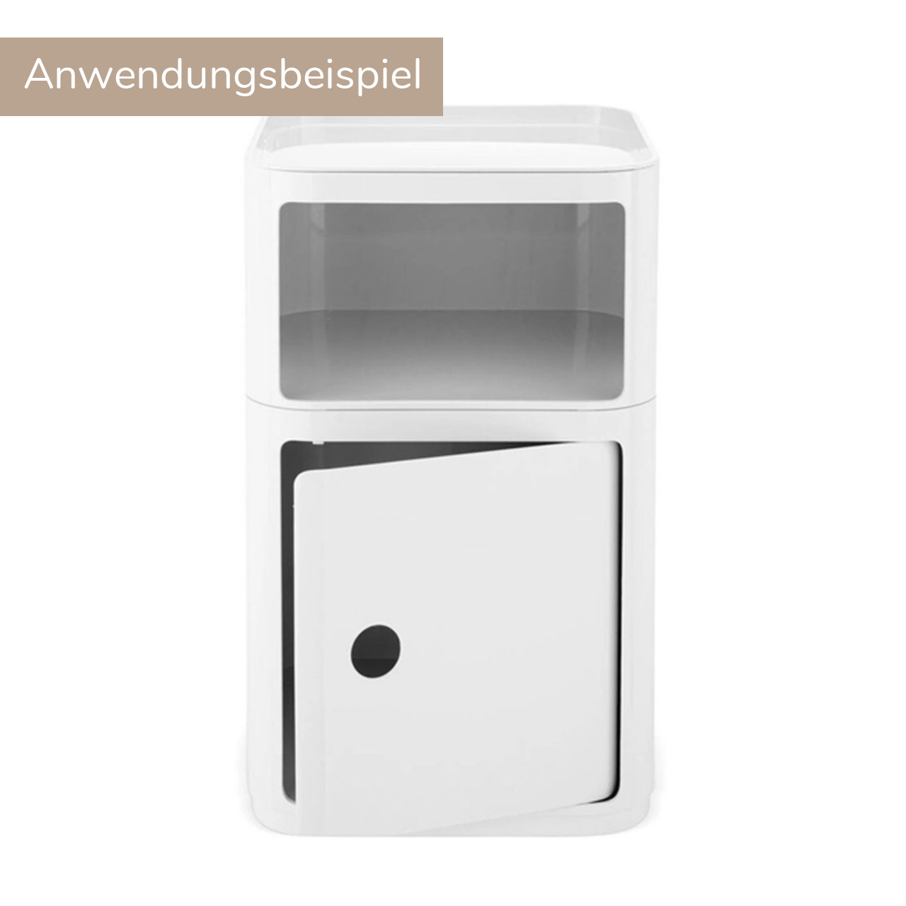 kartell componibili 4970 quadratisch weiss offen Anwendungsbeispiel 108481