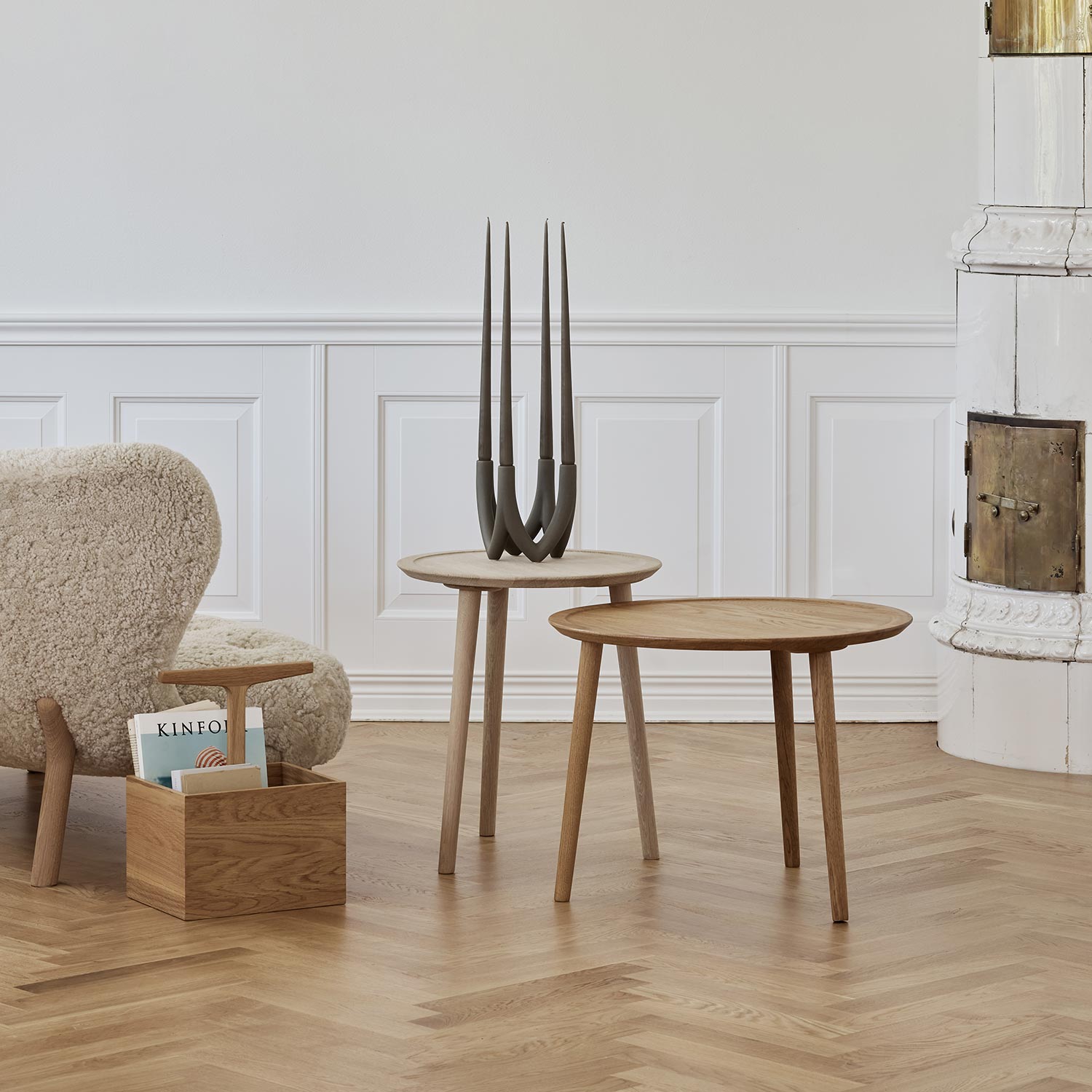 Ro Collection - Dodona Couchtisch Ø 46 cm oak oil