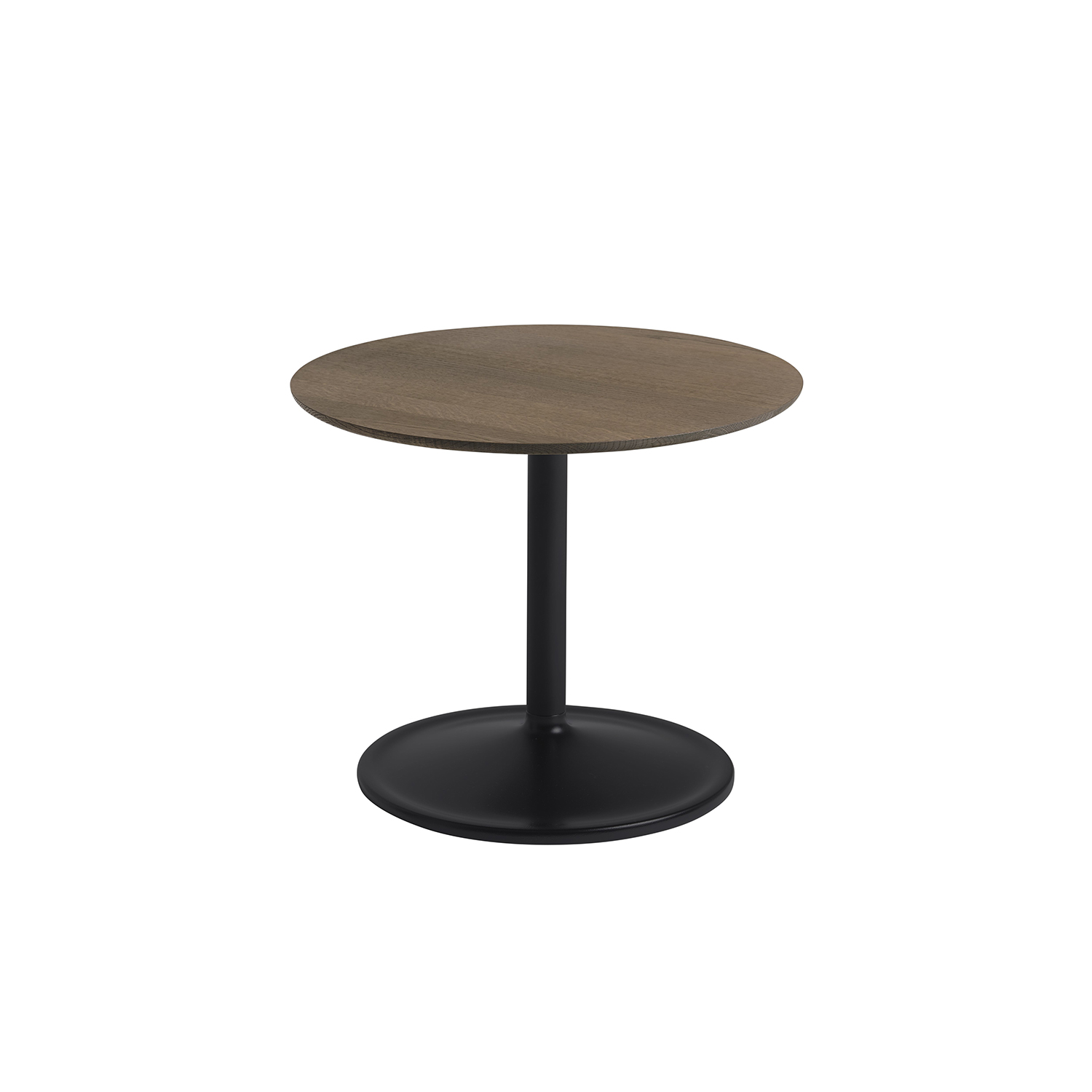 muuto soft side table smoked oak black o48 h40 70915
