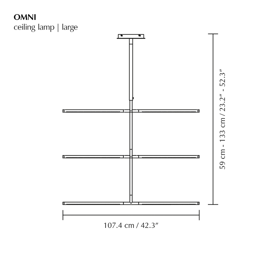 UMAGE - Omni Pendellampe medium messing