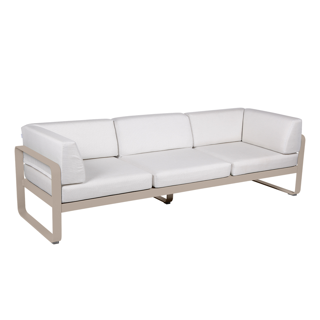 fermob bellevie club sofa 3 muskat grauweiss 66085
