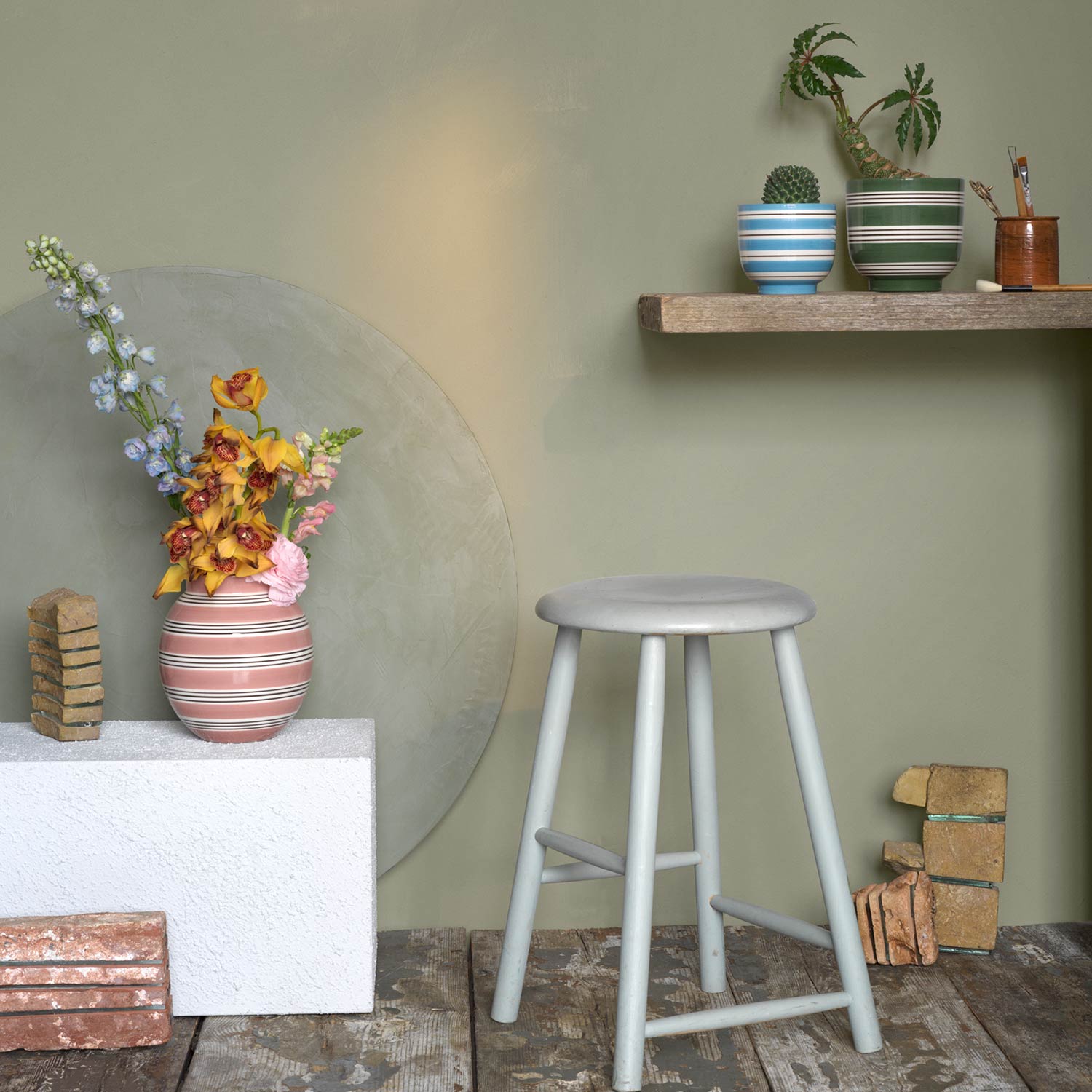 kaehler omaggio nuovo vase taubenrosa 74118