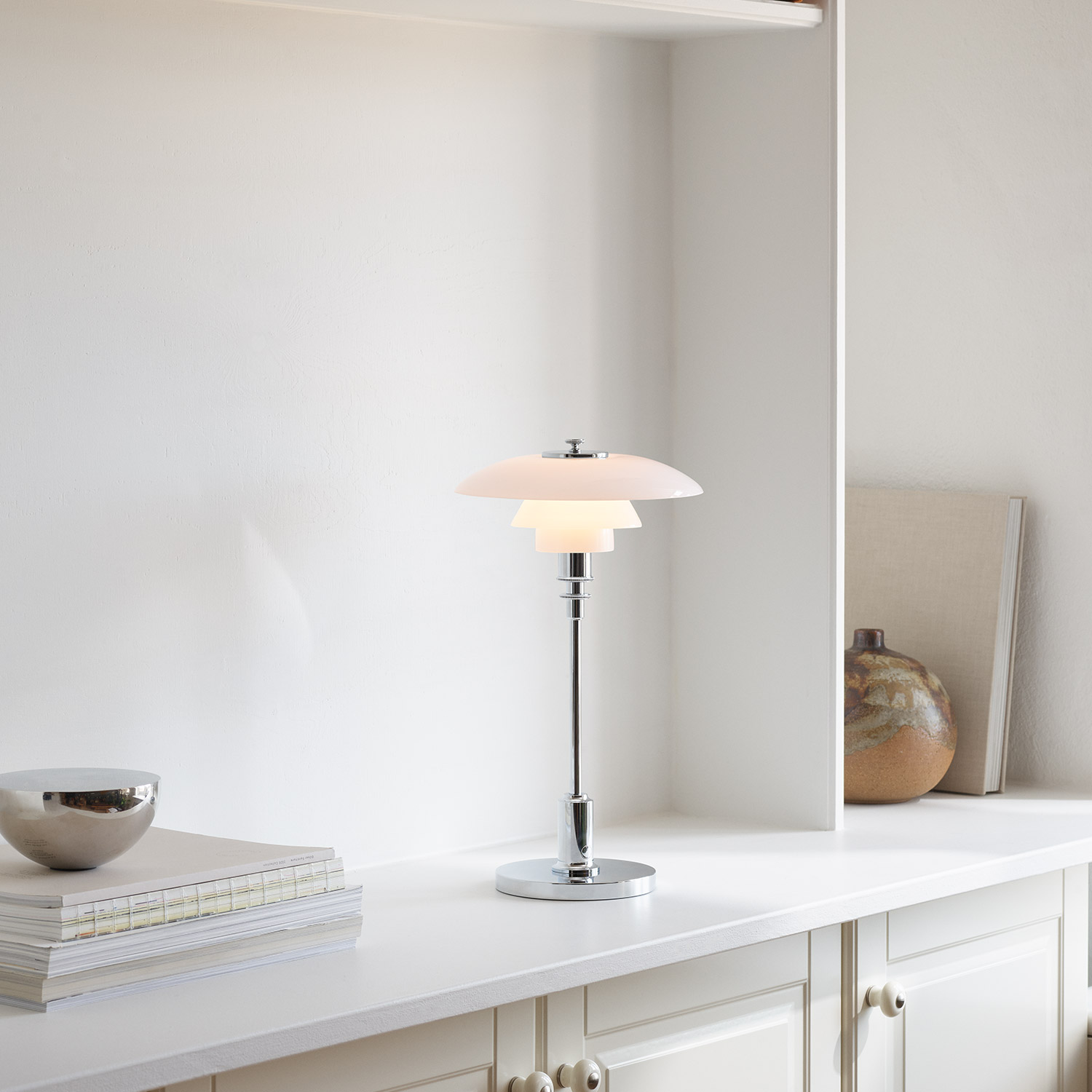 Louis Poulsen PH 2 1 Portable Tischlampe chrome sideboard 106283