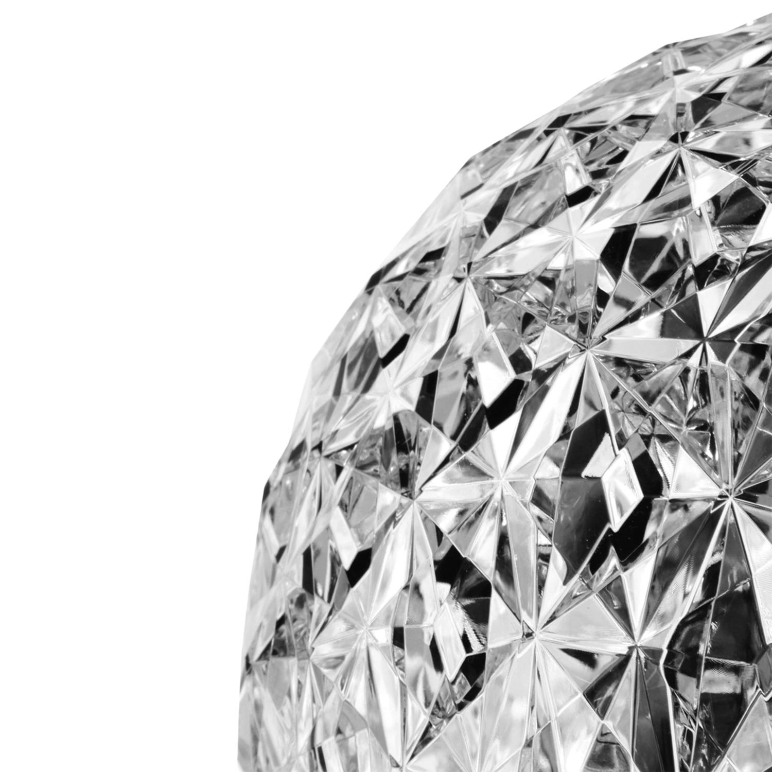 kartell planet appoggio leuchte glasklarclose up  freisteller 41436