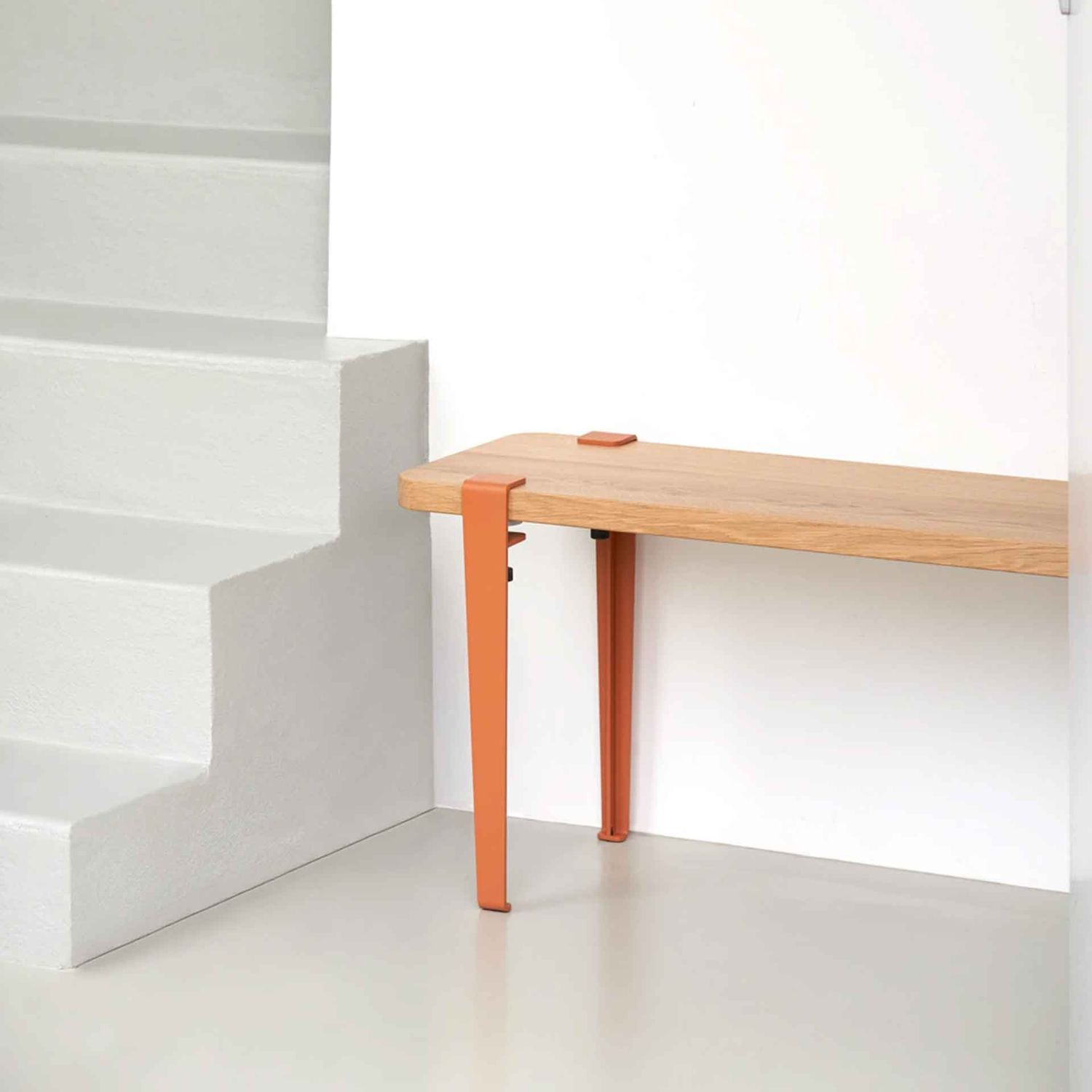 Tiptoe - Tischbein für Couchtisch 43 cm tangerinenrot