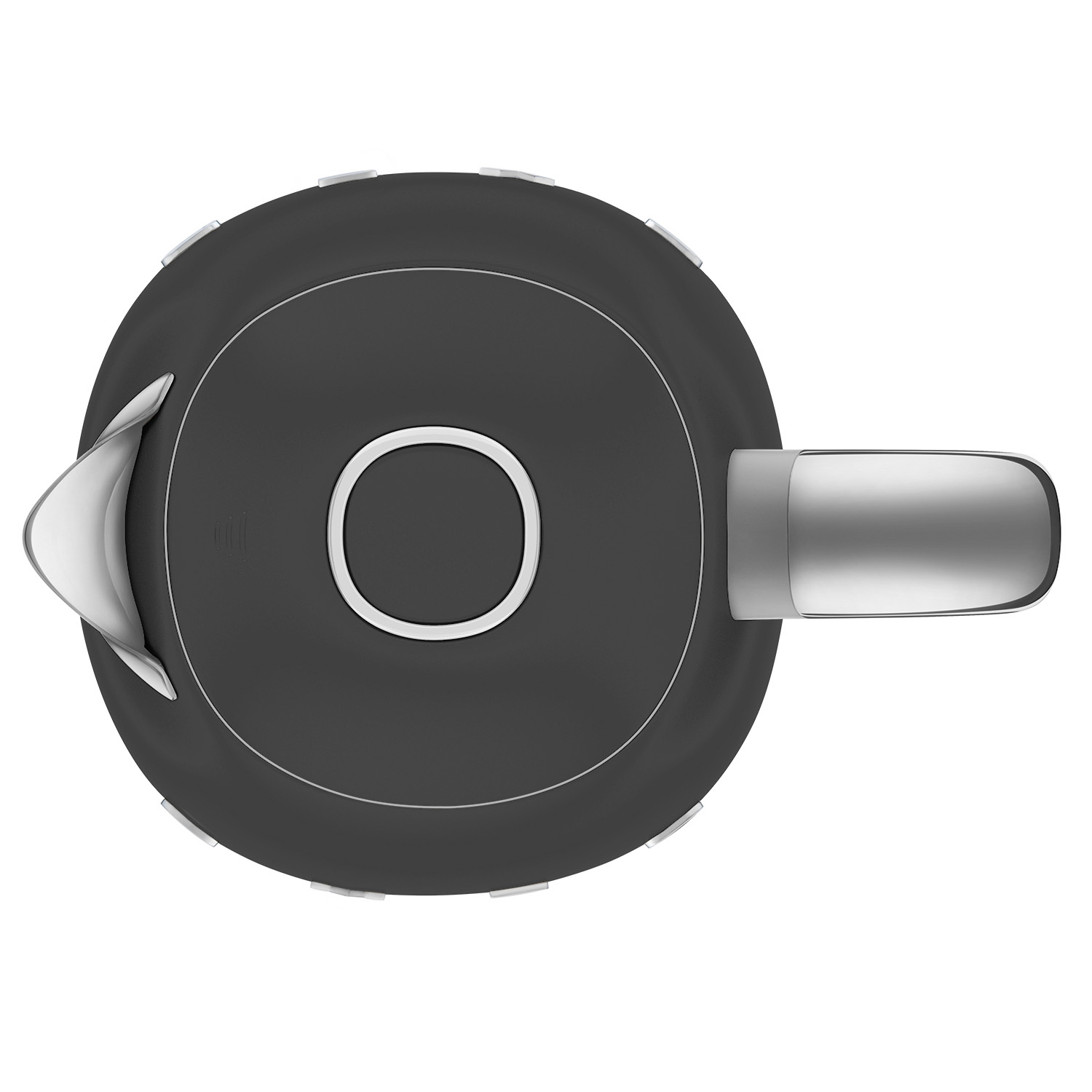 smeg wasserkocher matt schwarz von oben 60201 60058