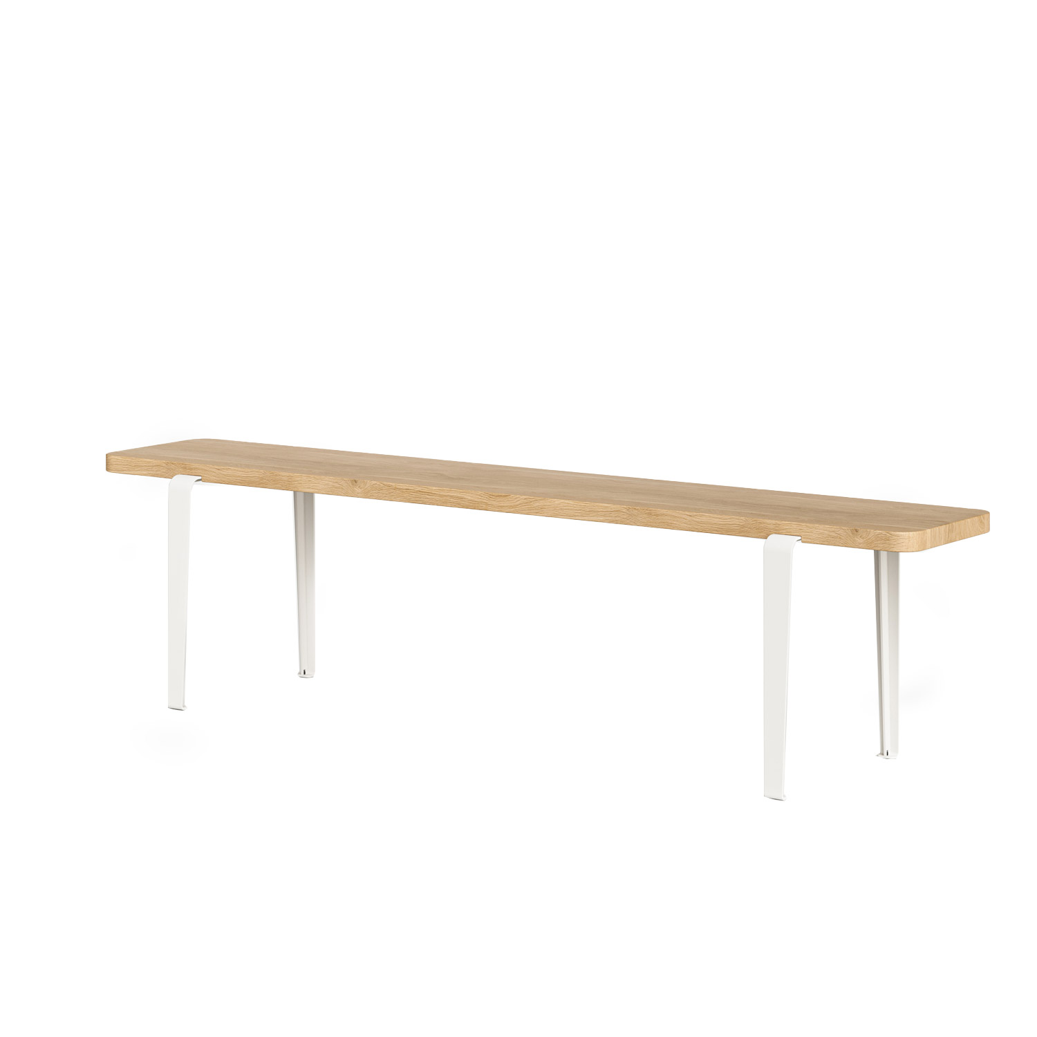 Tiptoe - Lou Sitzbank 170x30 cm wolkenweiß/Eiche